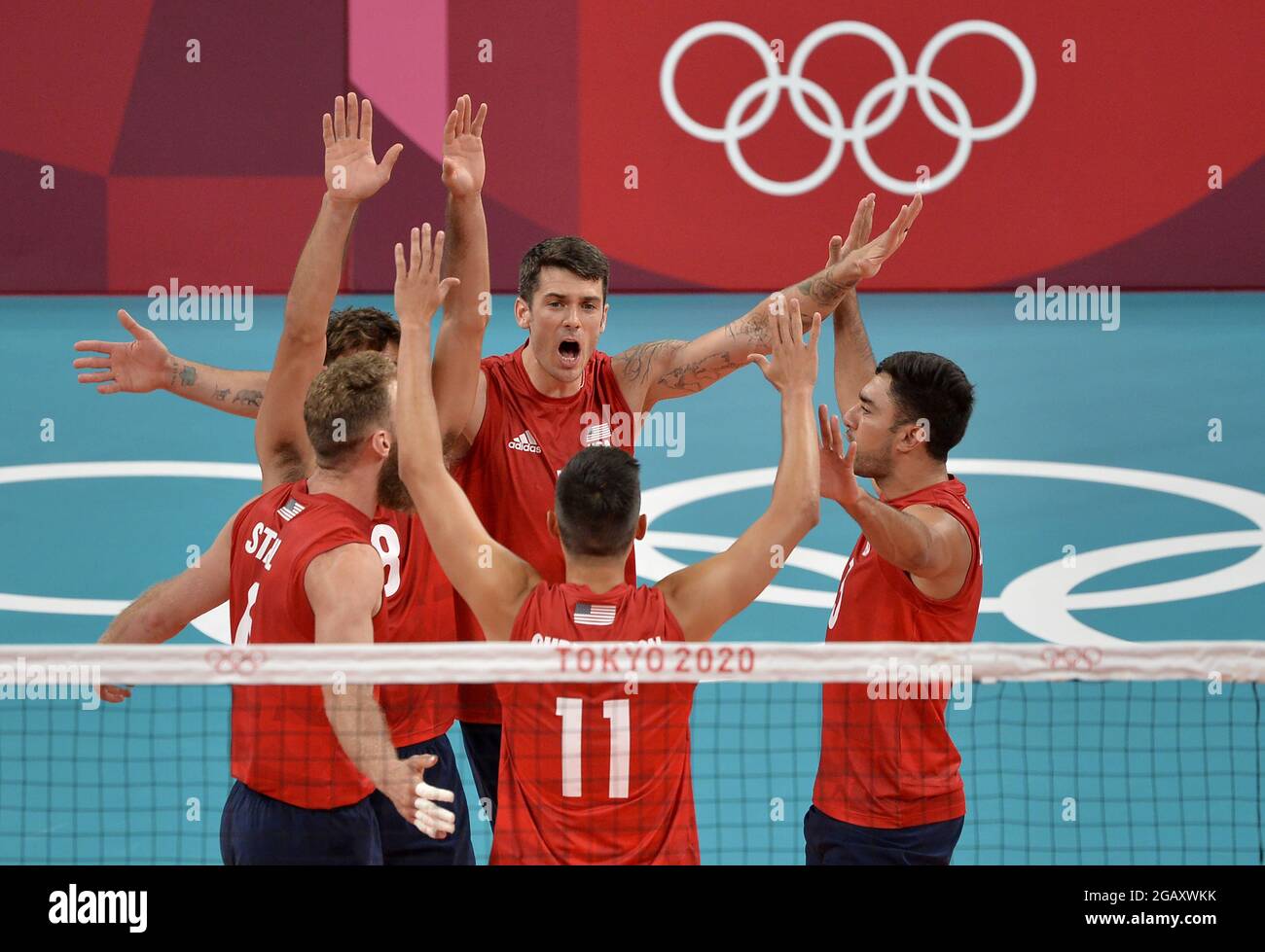 Argentina Men's National Volleyball Team match and podium photo 2