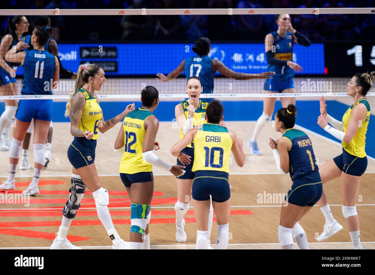 Brazil Women's National Volleyball Team match and podium photo 3