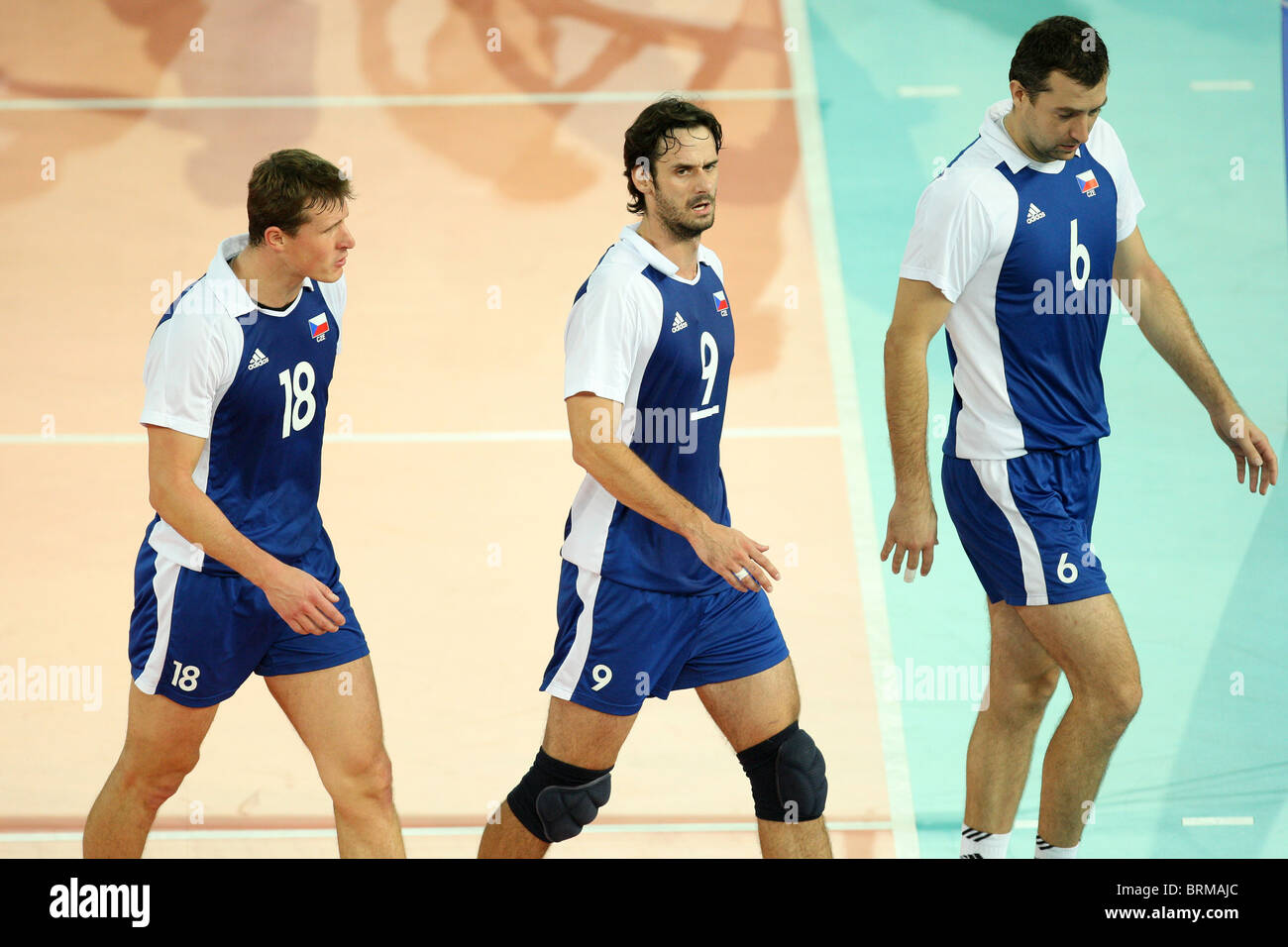 Czechia Men's National Volleyball Team match and podium photo 2
