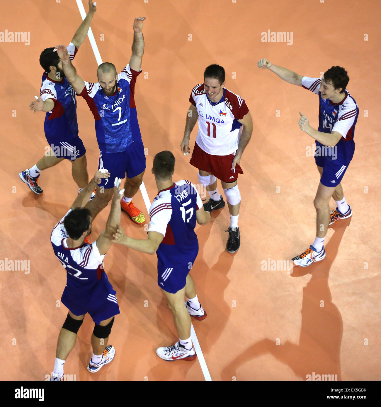 Czechia Men's National Volleyball Team match and podium photo 3