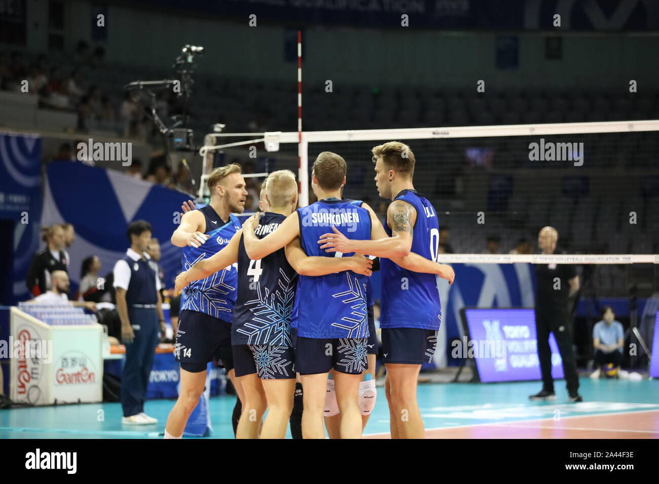 Finland Men's National Volleyball Team match and podium photo 2