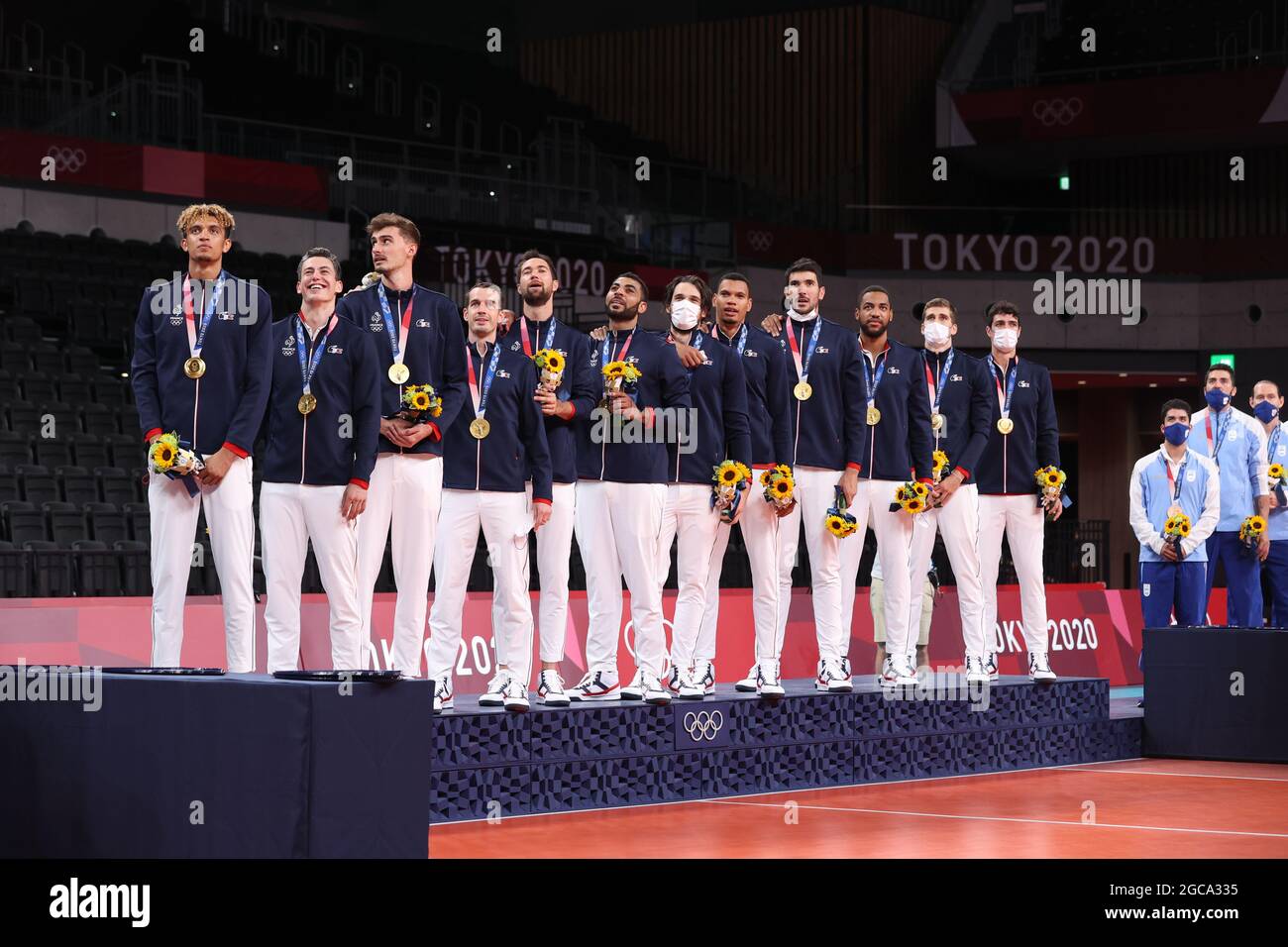 France Men's National Volleyball Team match and podium photo 2
