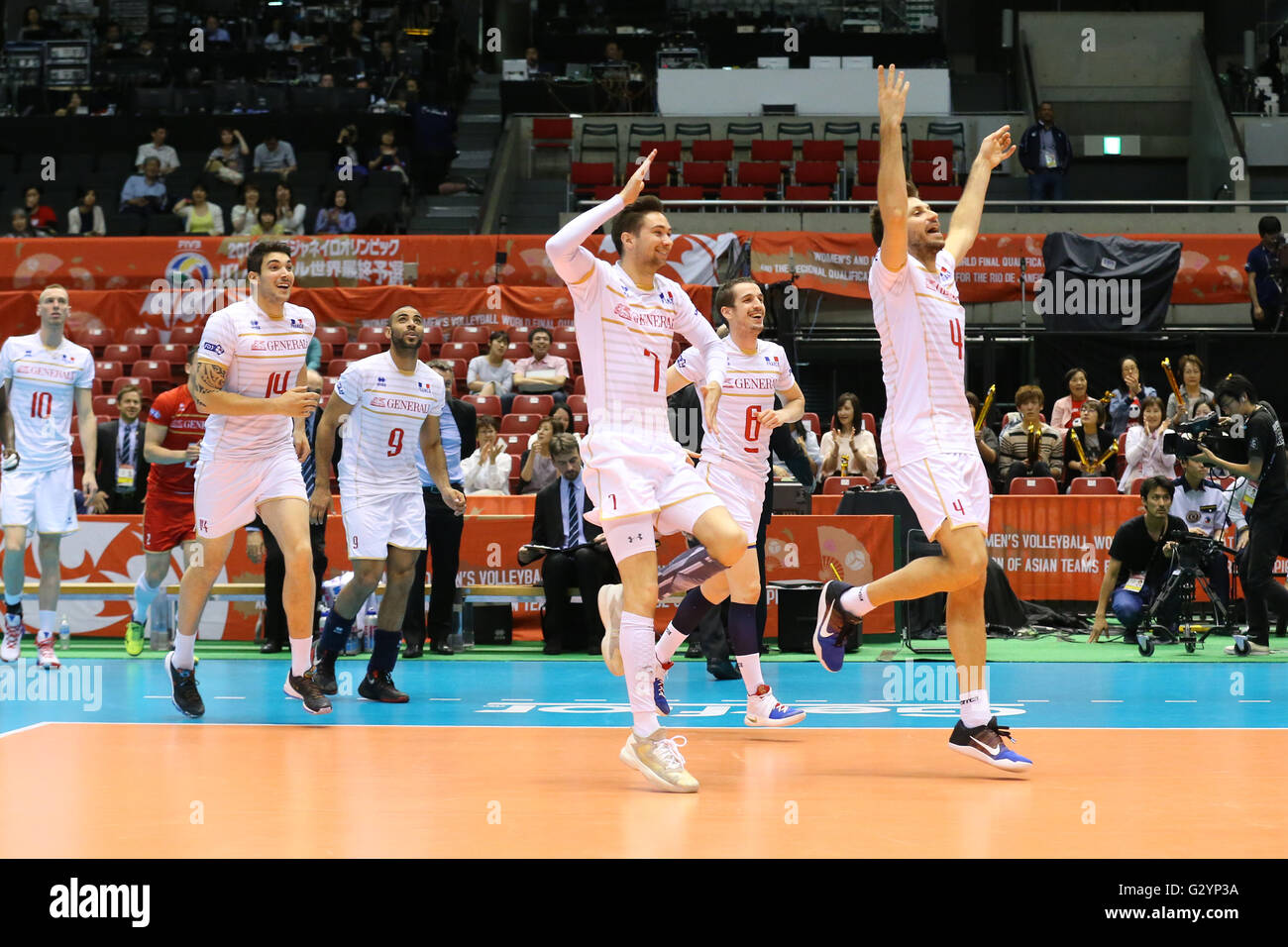 France Men's National Volleyball Team match and podium photo 3