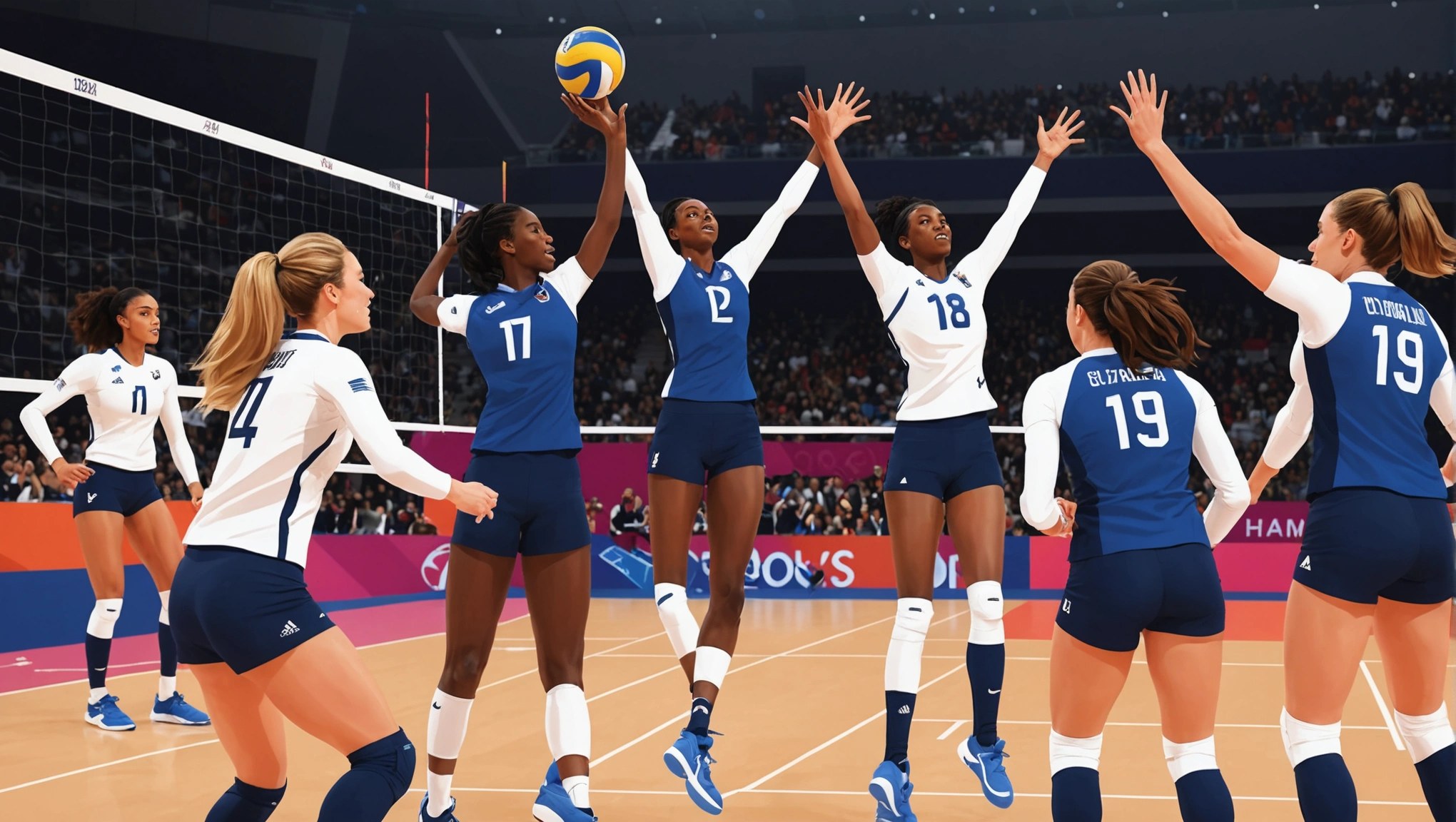 France Women's National Volleyball Team match and podium photo 3
