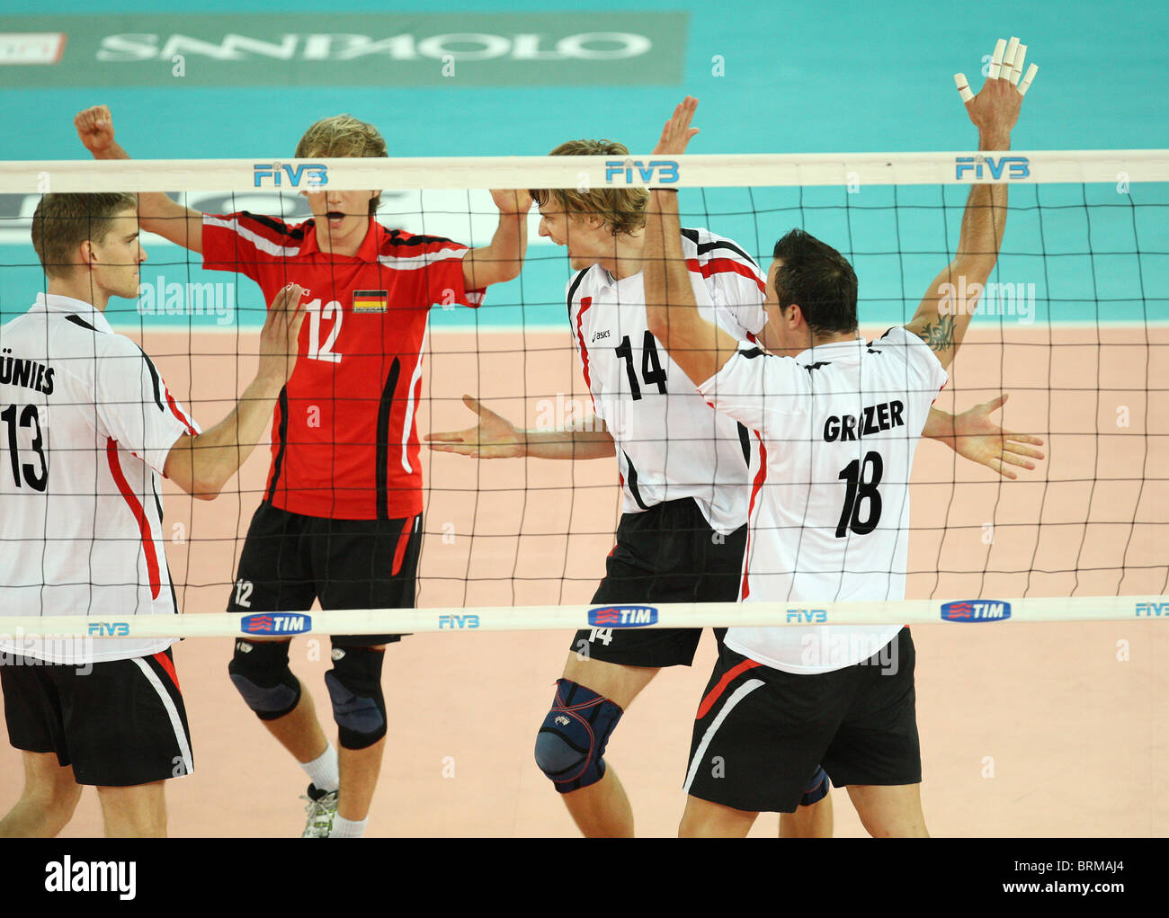 Germany Men's National Volleyball Team match and podium photo 2