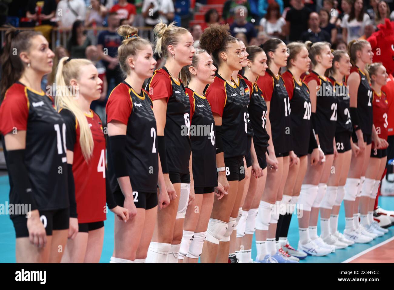 Germany Women's National Volleyball Team match and podium photo 2