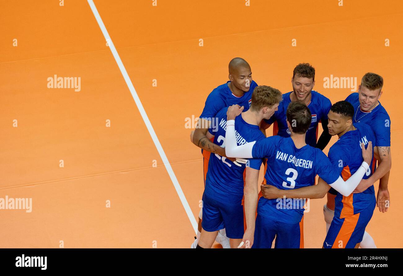 Netherlands Men's National Volleyball Team match and podium photo 2
