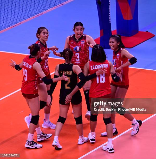 Thailand Women's National Volleyball Team match and podium photo 3